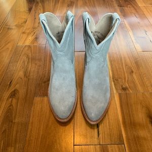 Tecovas “Lucy” suede booties. New without box